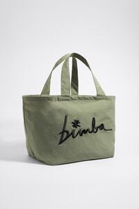 Bimba Y Lola Medium Khaki Nylon Tote Bag – Balilene