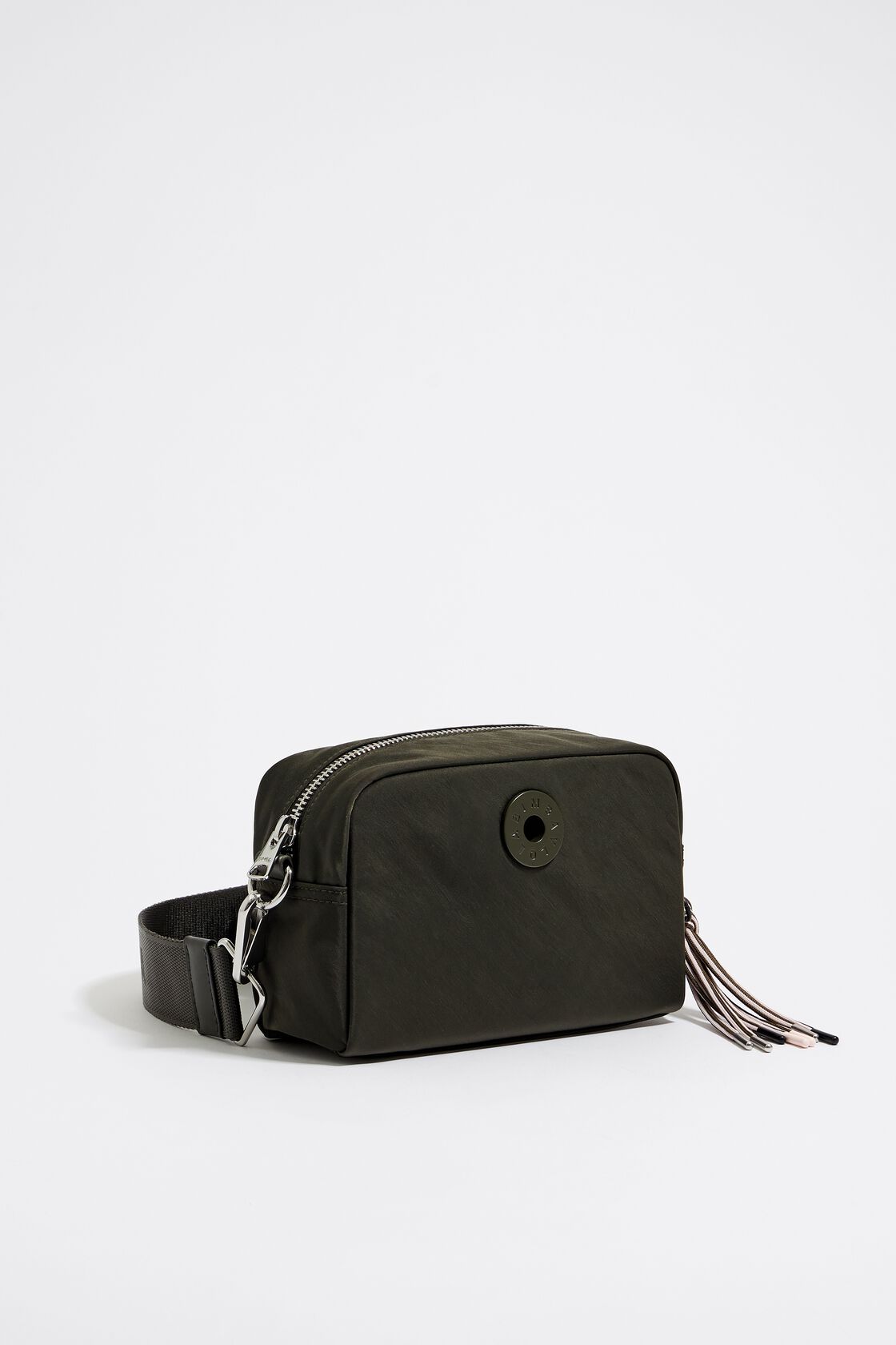 Leather crossbody bag Bimba y Lola Green in Leather - 28908222