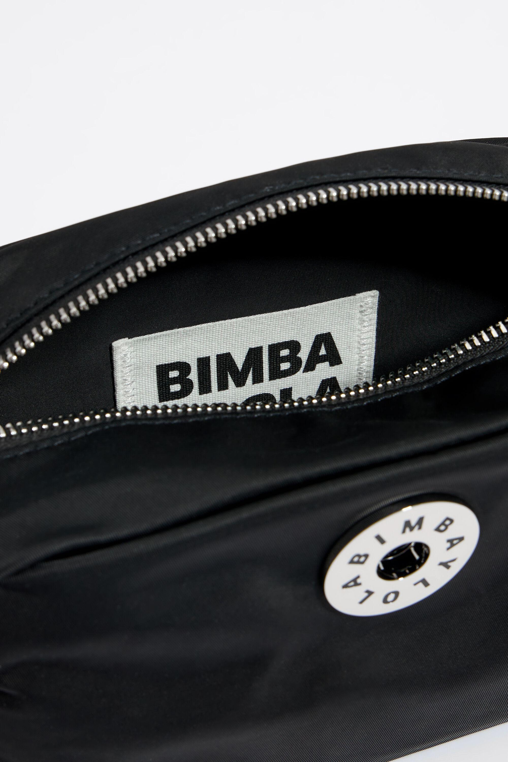 Bimba & Lola S Black Padded Nylon Crossbody Bag, Black