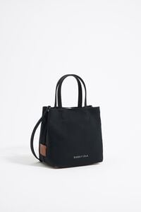 Small anthracite gabardine Chihuahua bag