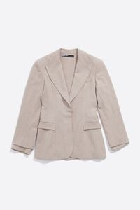 Chaqueta sastre ajustada beige