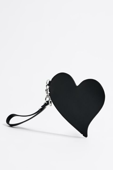 Louis Vuitton Purple Leopard Print Heart Shaped Key Chain / Bag