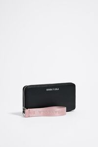 Bimba Y Lola Logo-lettering Leather Wallet in Black