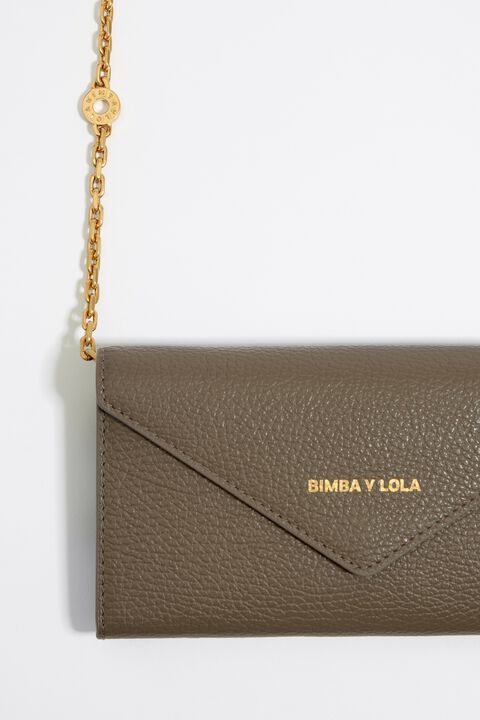 Bimba Y Lola Logo-Print Grained Leather Wallet