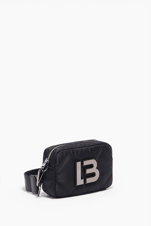Sell Bimba Y Lola Padded Nylon Crossbody Bag - Black