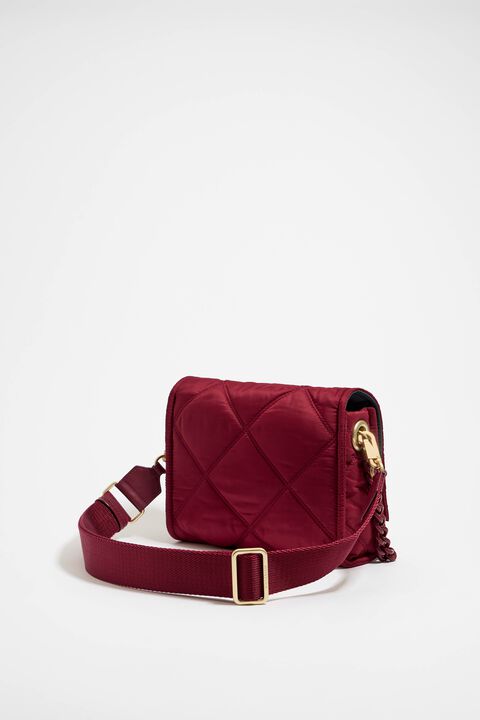 Lola Mae Quilted Crossbody Bag, Trendy Design Shoulder Purse Red