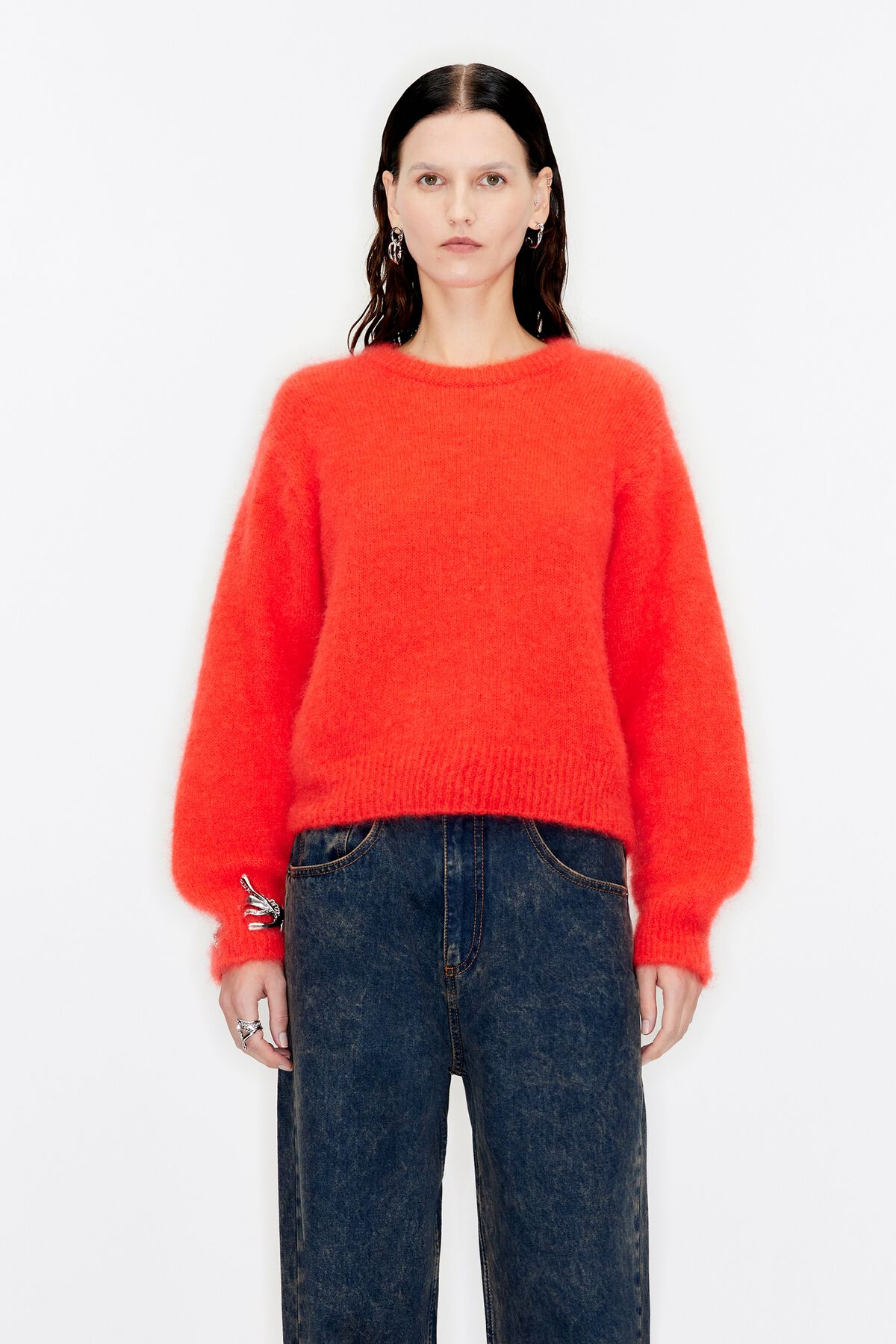 Louis Vuitton SS2017 Red Mohair Knit Sweater - Ākaibu Store