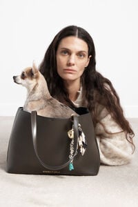 Bossa shopper Chihuahua gran pell oliva