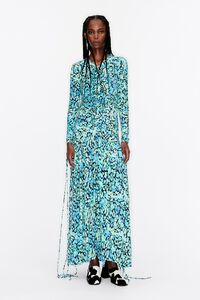 Mid-length dress Bimba y Lola Blue size S International in Polyester -  14019653