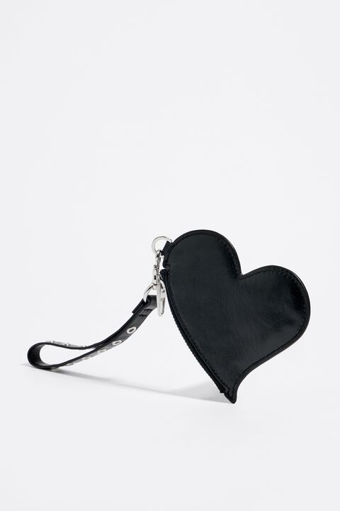 Louis Vuitton Purple Leopard Print Heart Shaped Key Chain / Bag