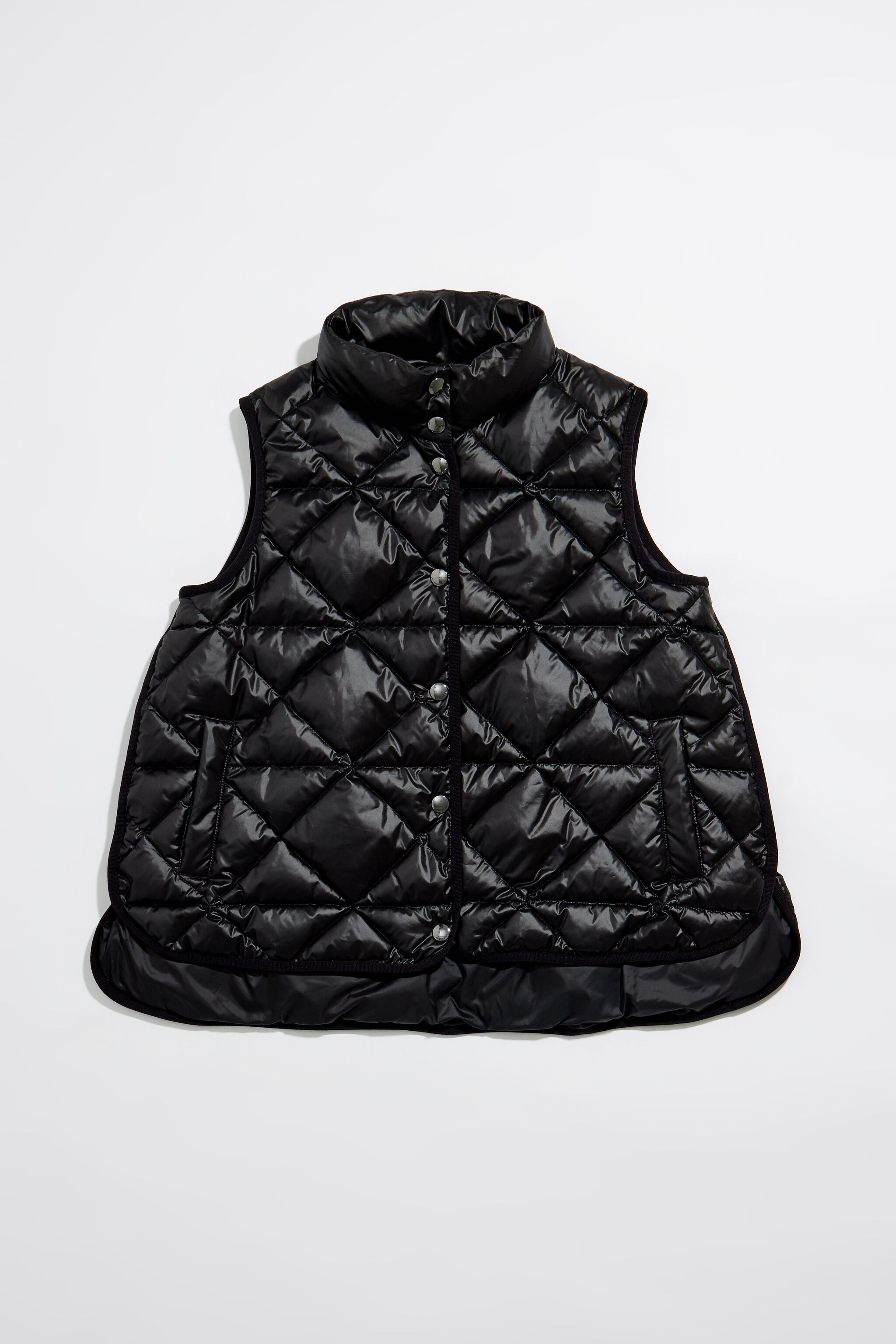 Black quilted vest
