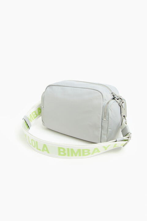 Bimba Y Lola Nylon Small Shoulder Bag Gray Multi – Balilene