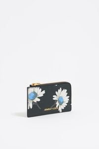 Anthracite Daisy card holder/coin purse