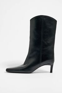 Leather heels Bimba y Lola Green size 38 EU in Leather - 10019279