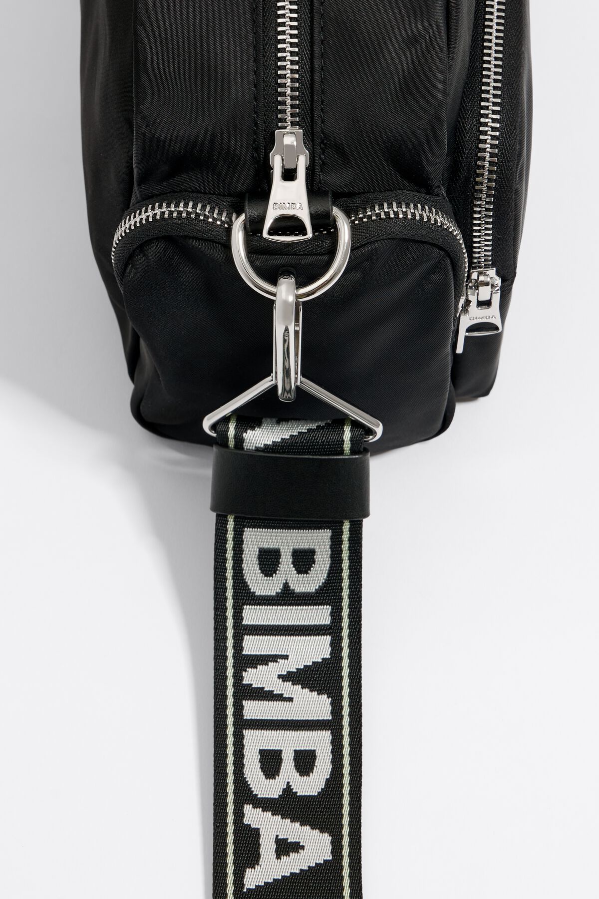 Bimba Y Lola Medium Black Nylon Crossbody Bag