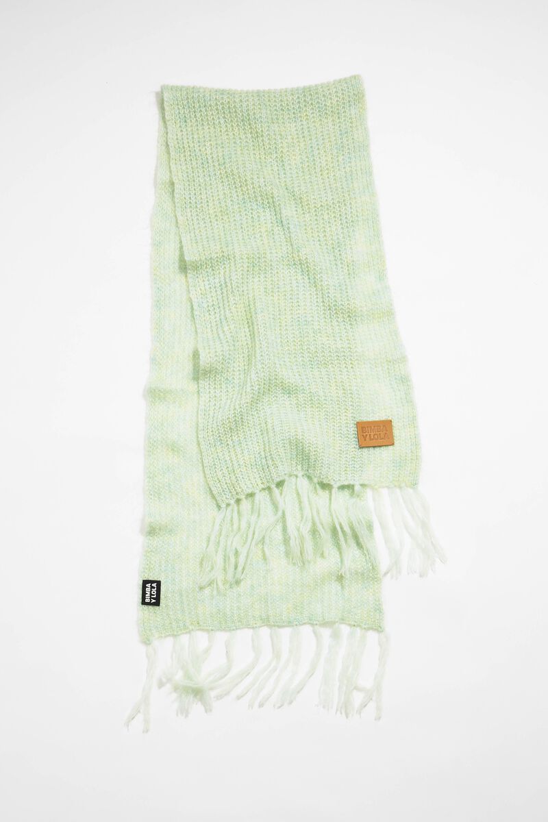 Bimba y Lola floral-motif square-body scarf, Neutrals