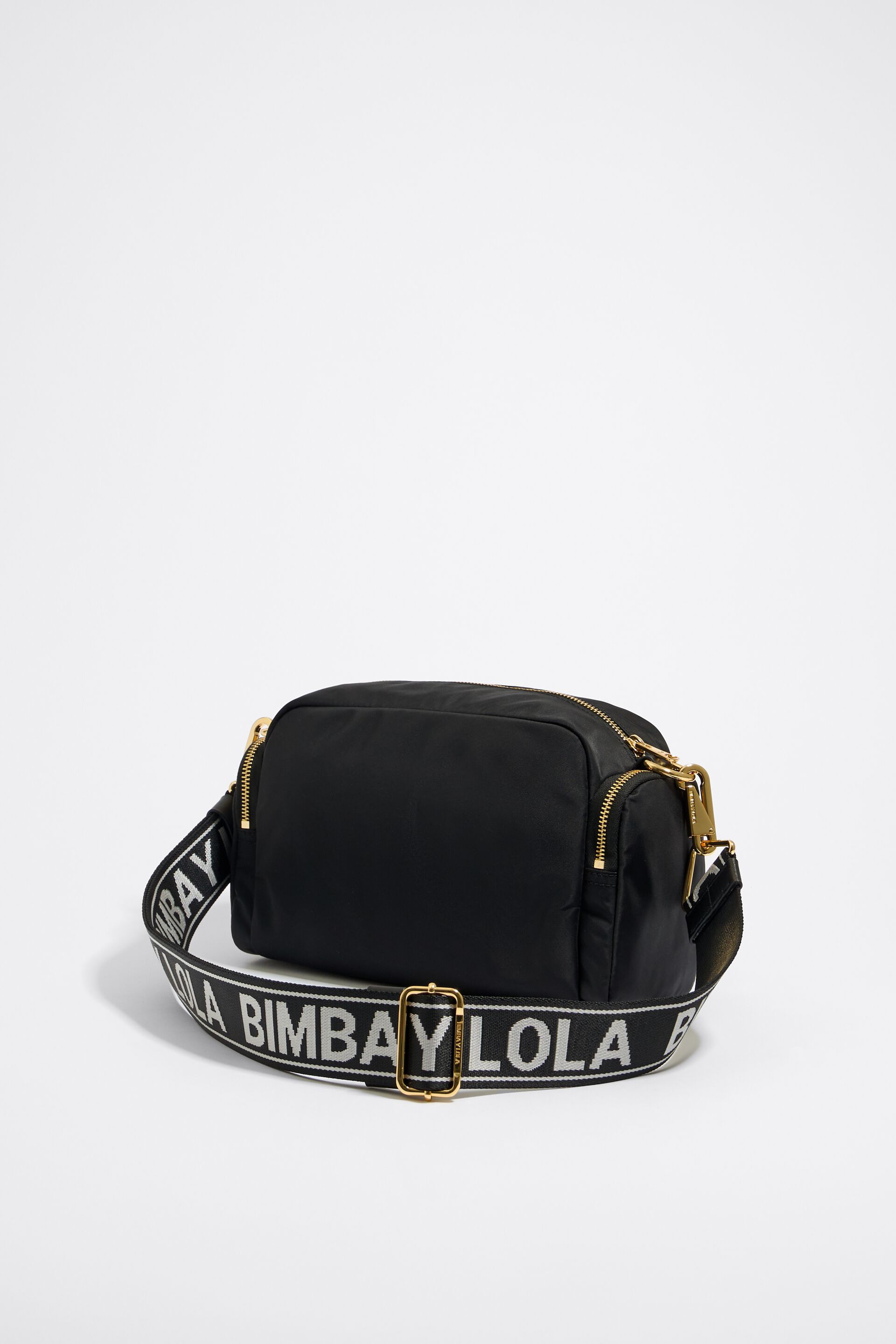 Bimba y Lola small chain-link crossbody bag, Black
