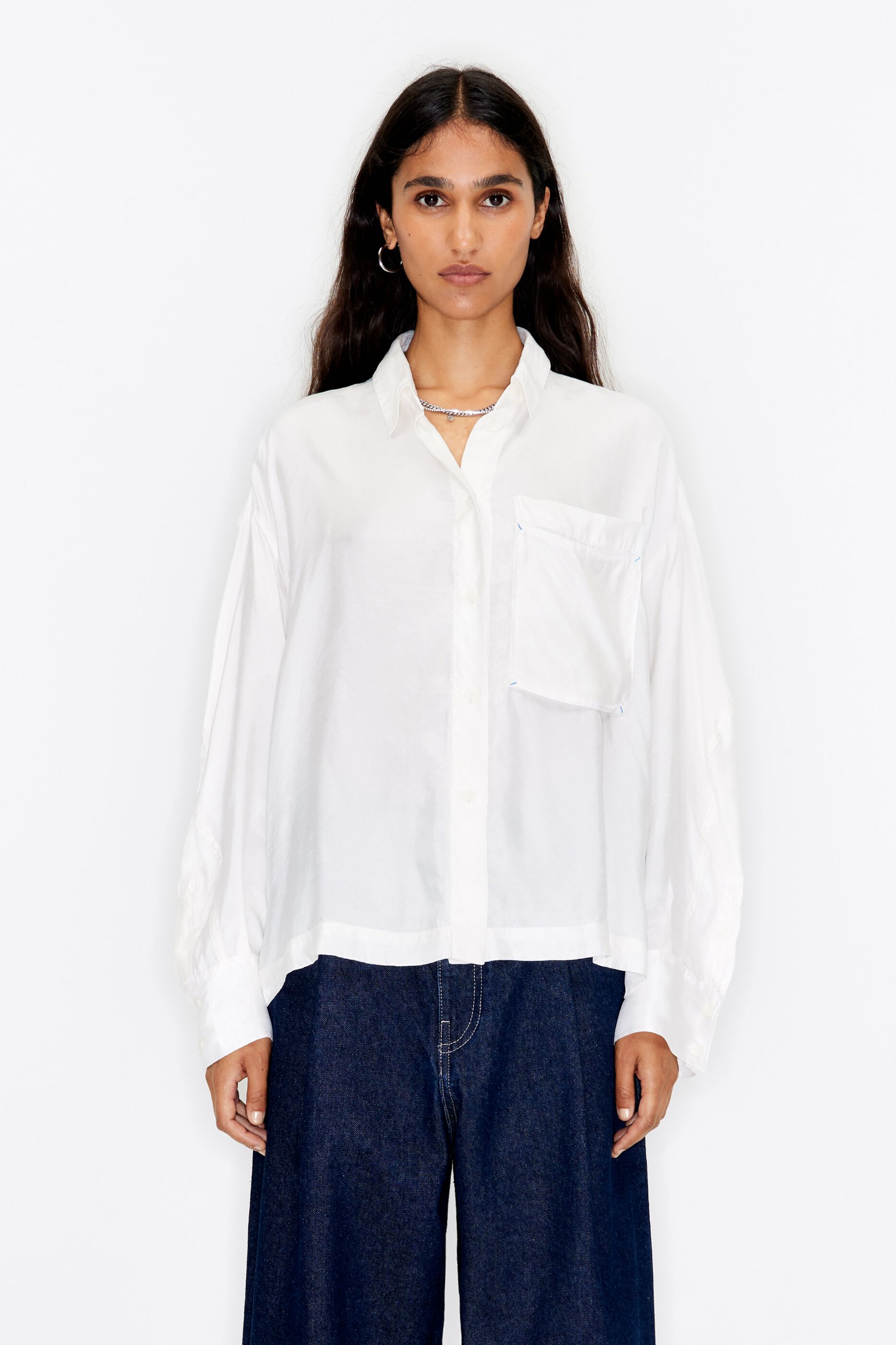 Ivory boxy shirt