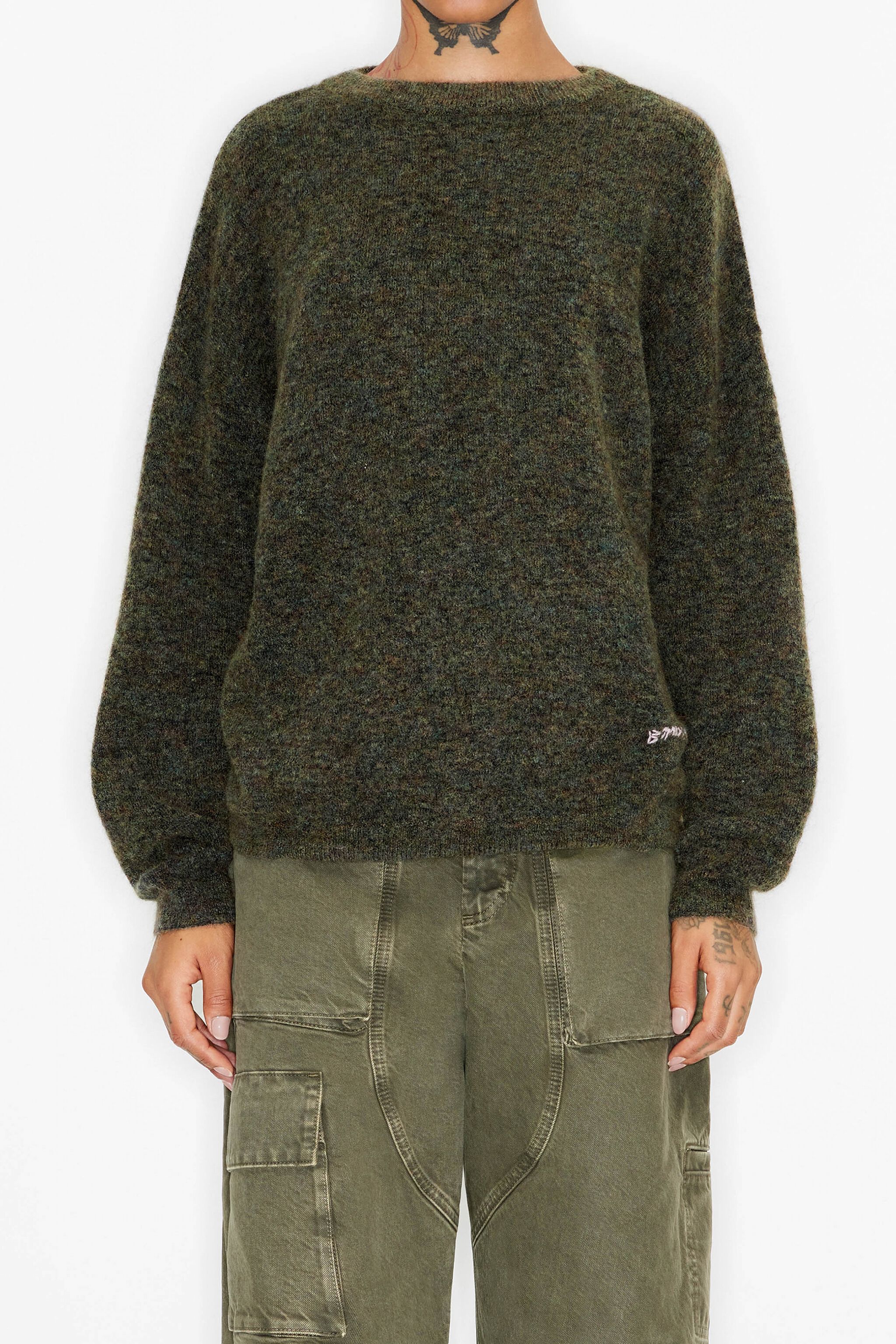 Green sale mohair jumper