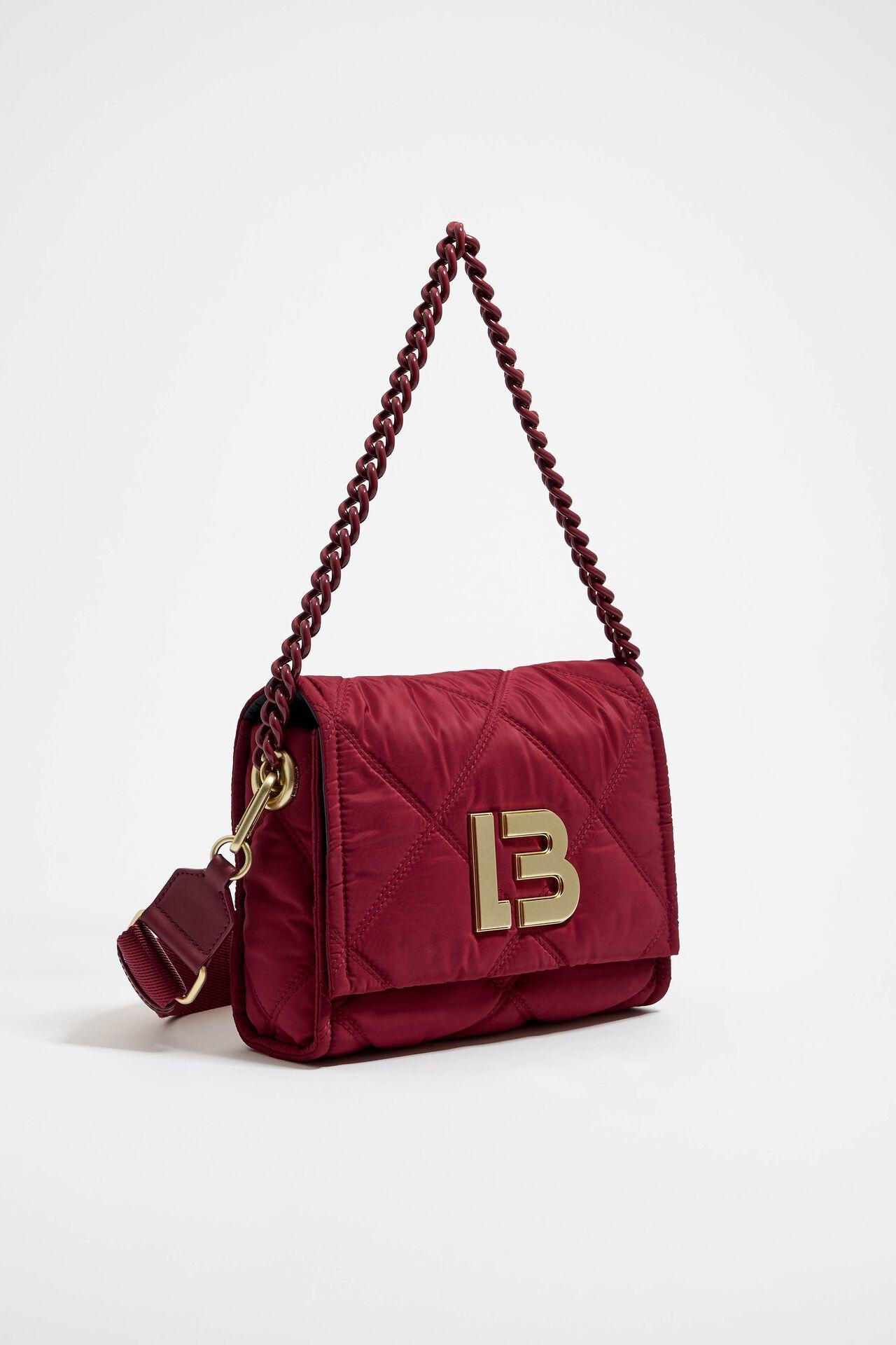 Balenciaga Red Velvet BB Chain Crossbody Bag