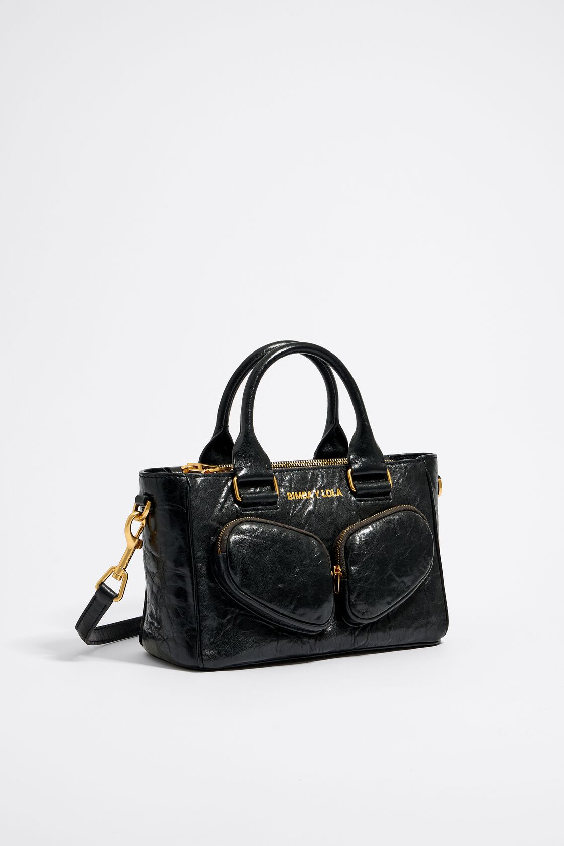 Leather tote Bimba y Lola Black in Leather - 34045042