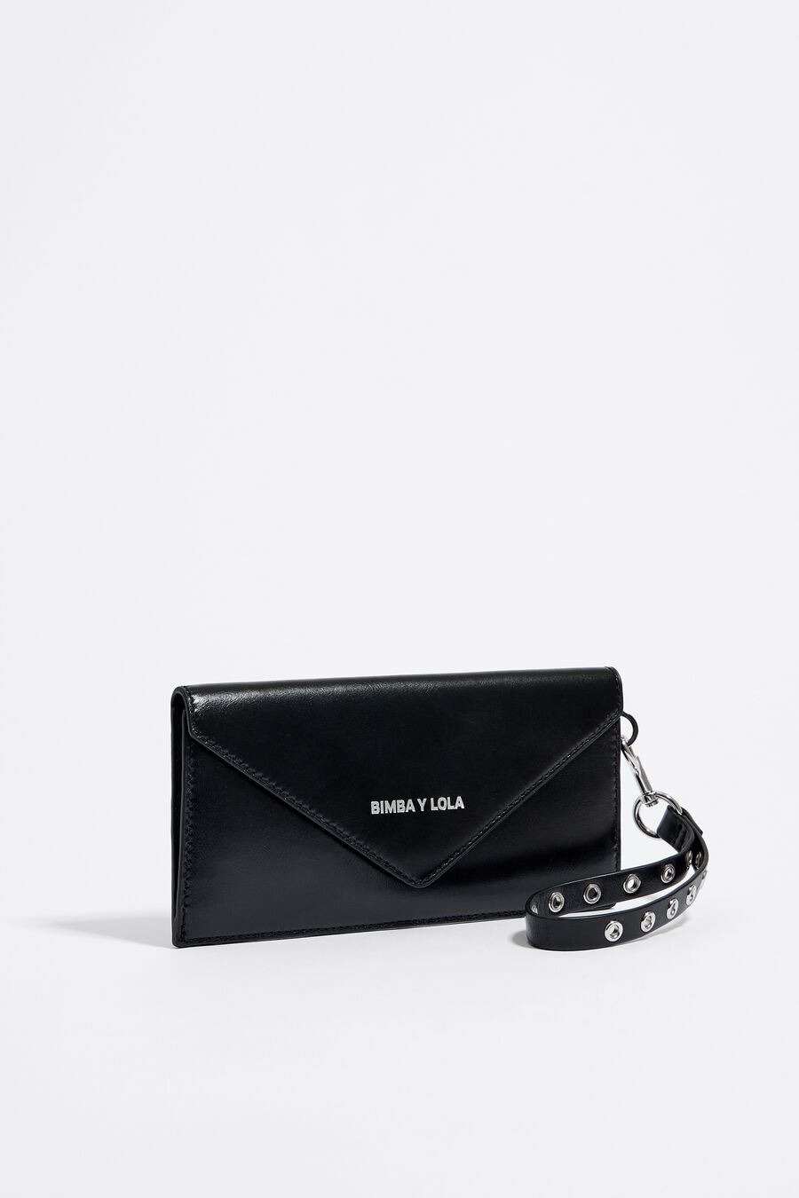 Bimba Y Lola Heart-shaped Leather Pouch in Black