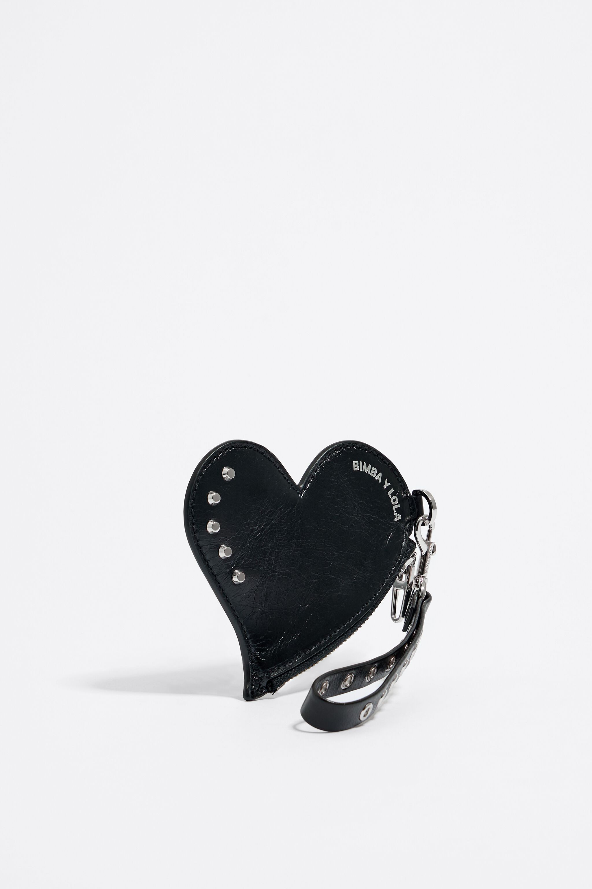 Laminated Caroline divisible heart coin purse black | Make your own item |  O bag