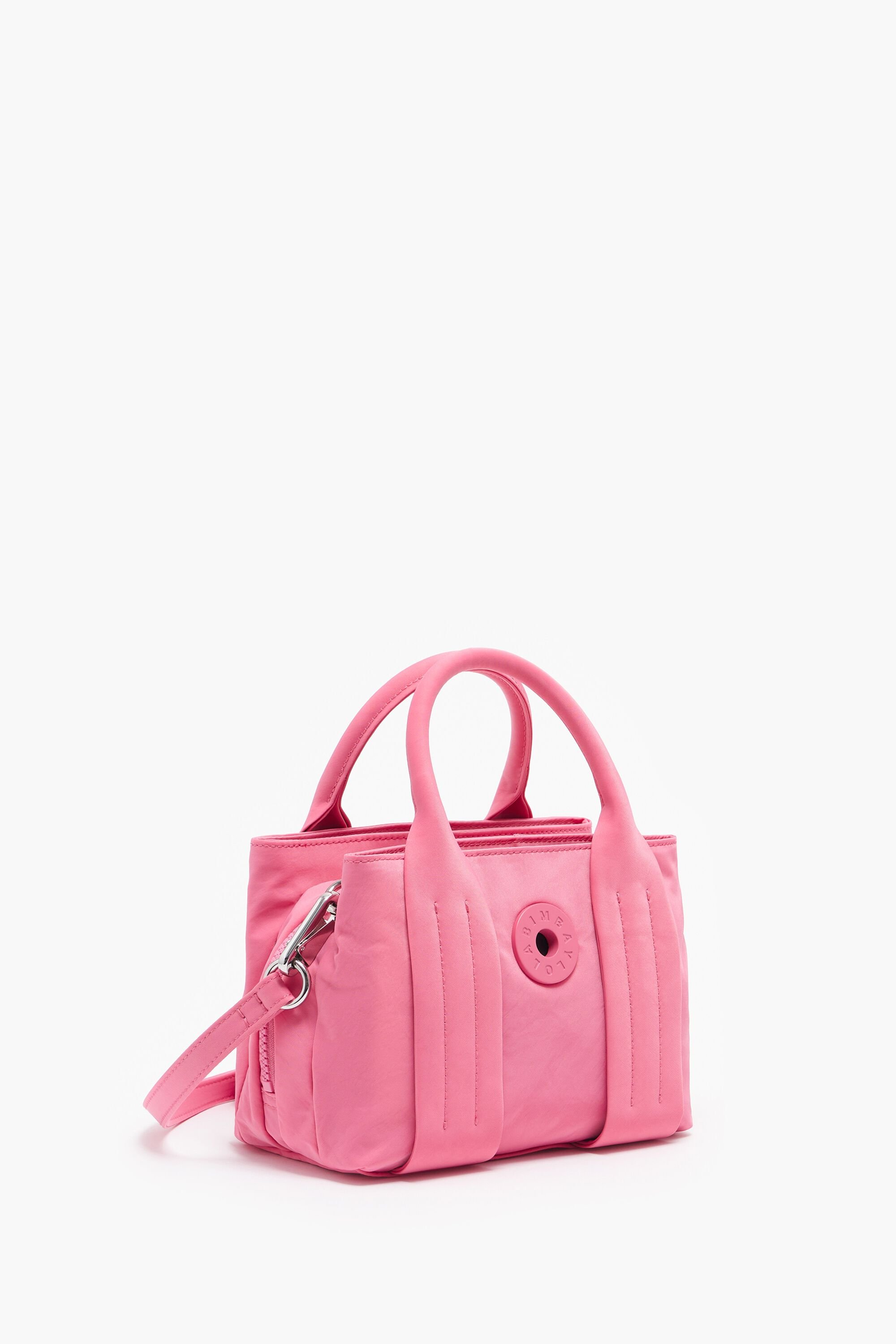 Bimba Y Lola Faux-fur Detail Tote Bag in Pink
