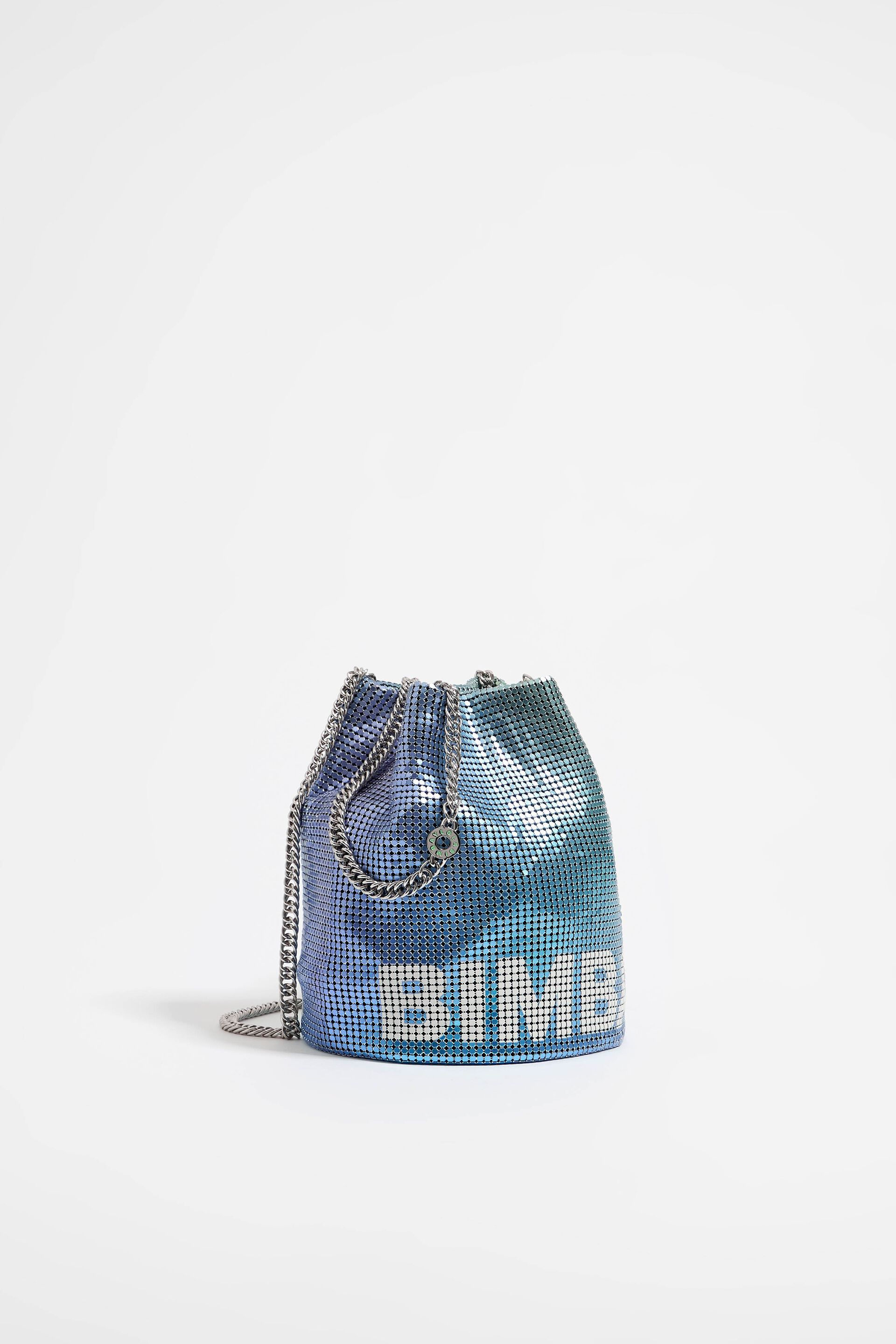 Bimba Y Lola Logo-Print Mesh Bucket Bag