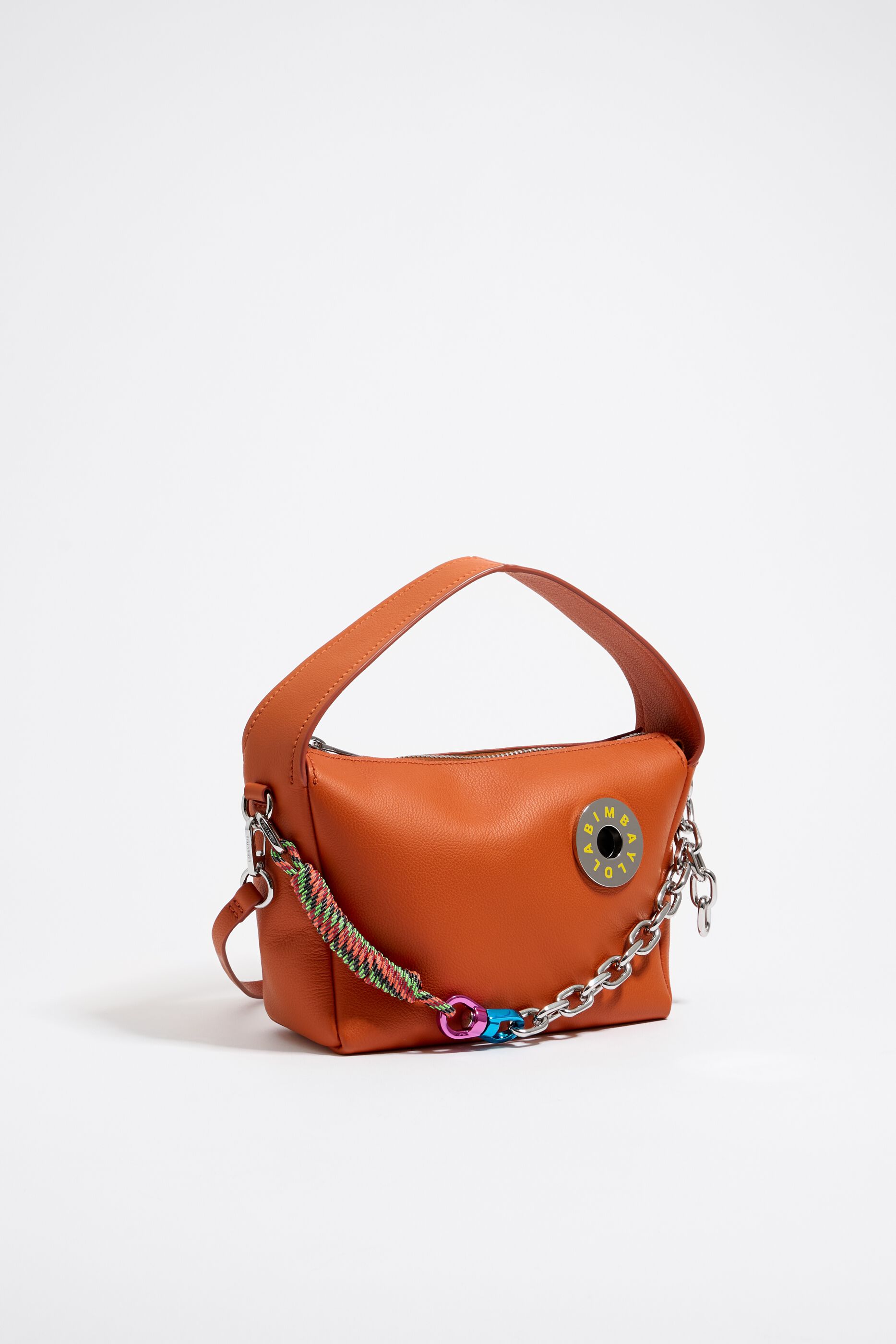 S brick leather hobo bag