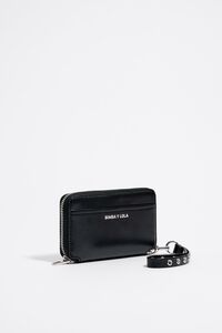 Leather wallet Bimba y Lola Black in Leather - 28704750