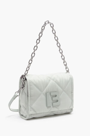 Bimba Y Lola M Off-White Leather Crossbody Bag
