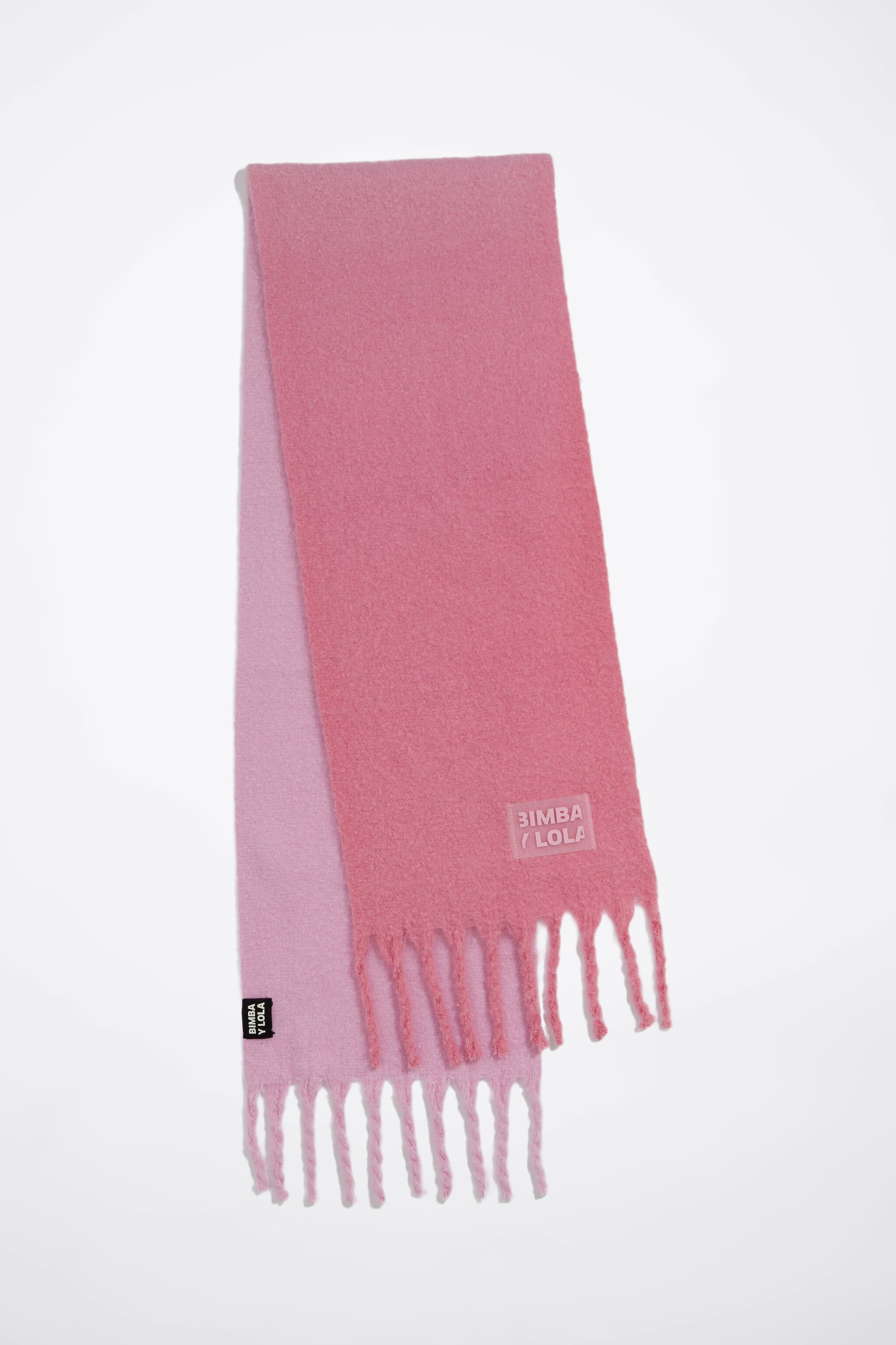 Pink brushed scarf