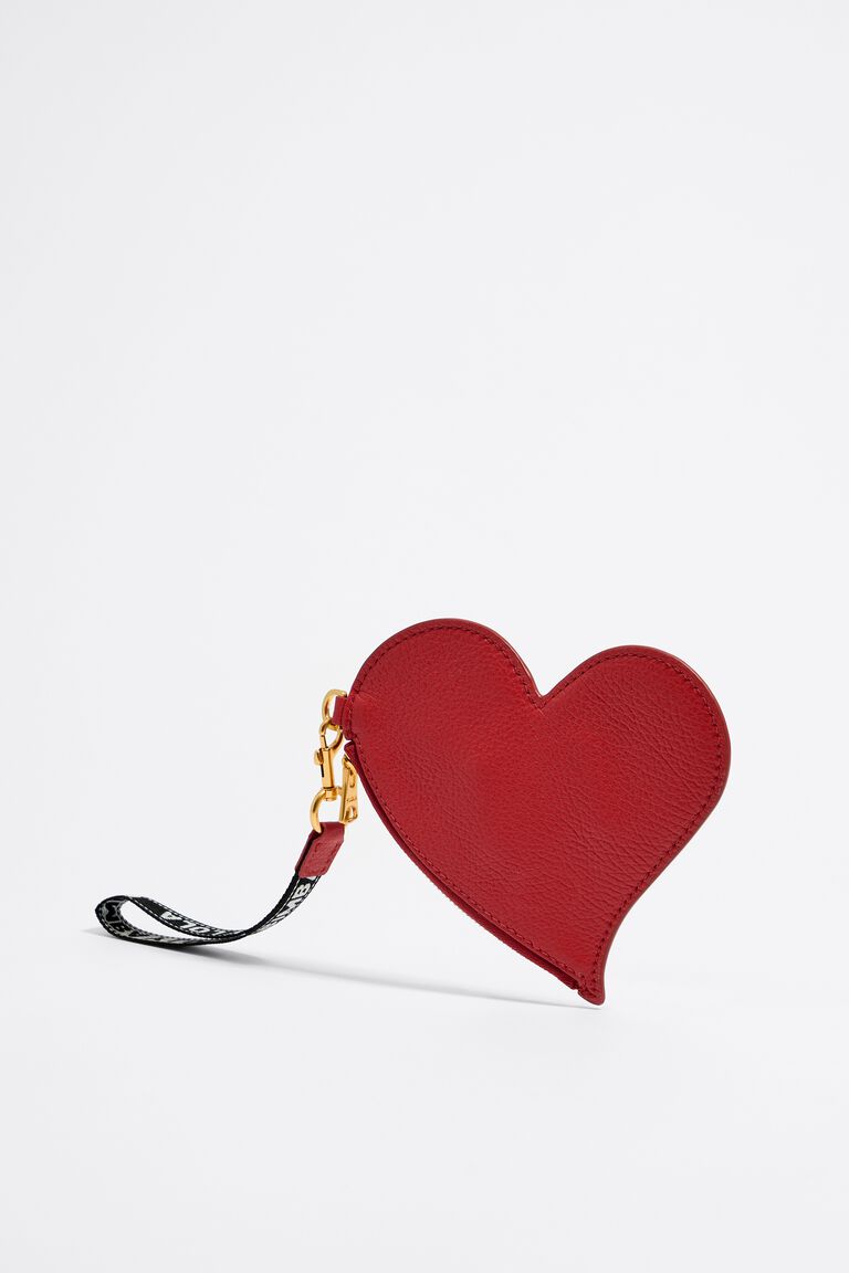 Heart Breaker Leather Purse - Red