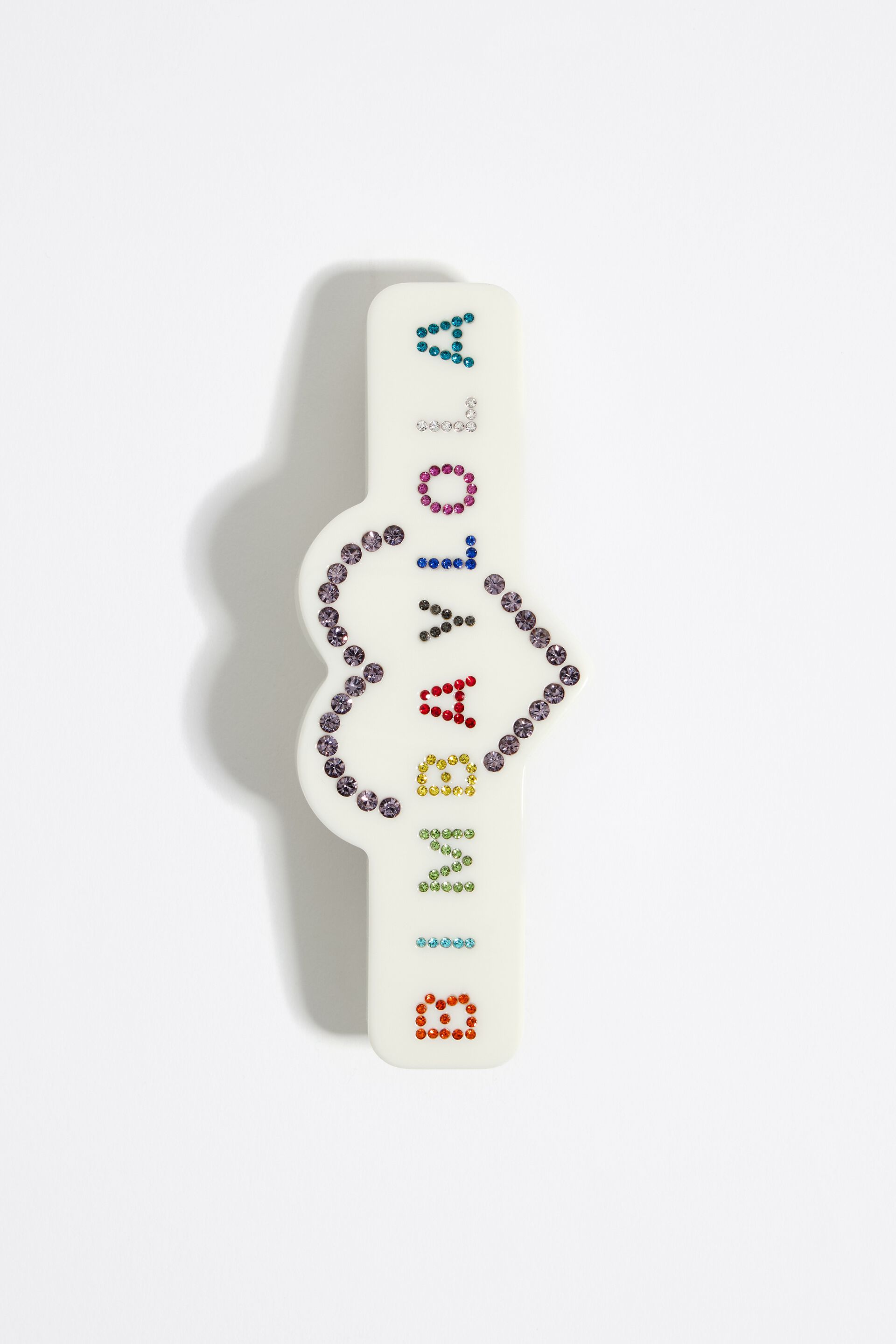 Transparent logo letters bracelet
