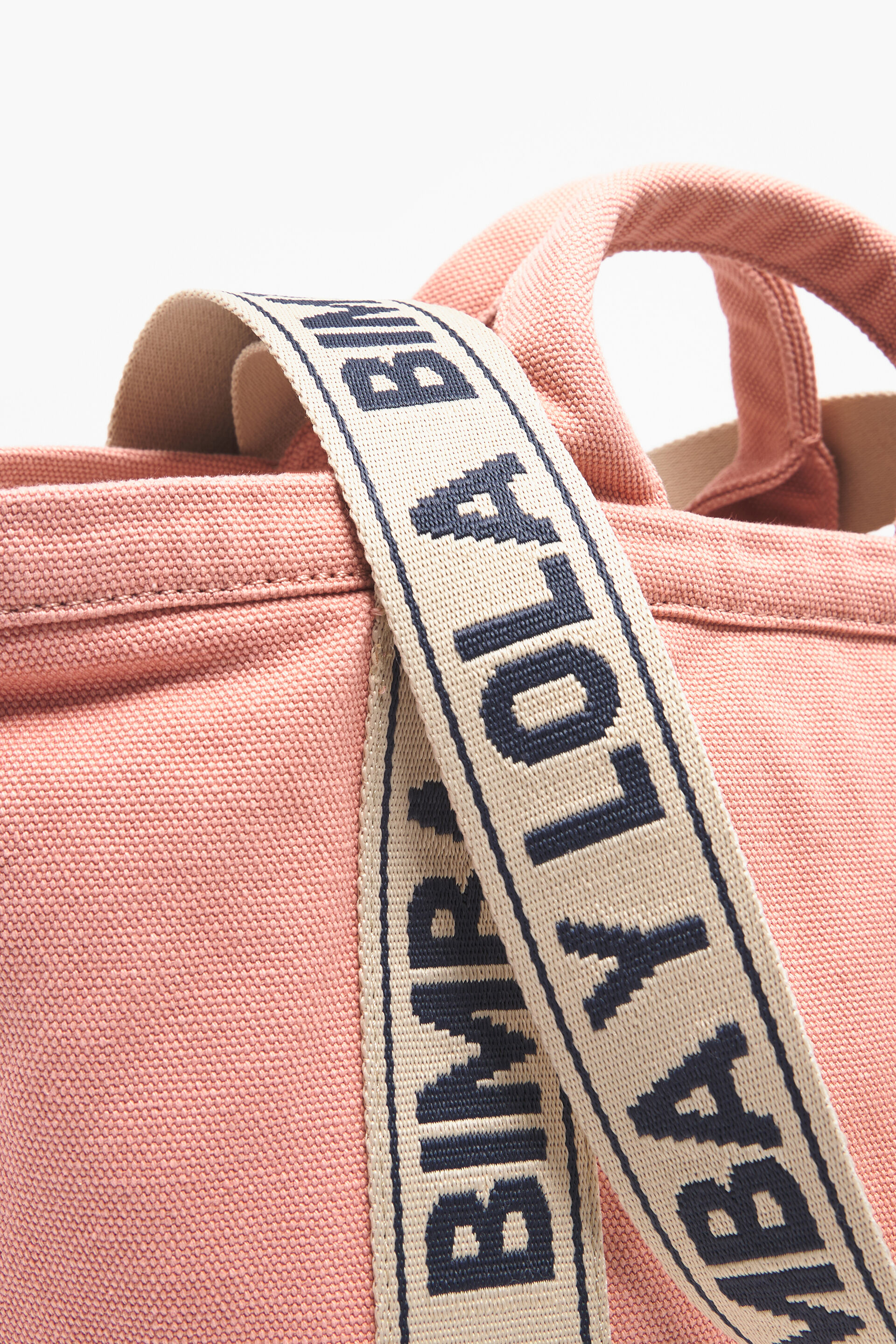 Bimba Y Lola Extra Large Canvas Shopper Bag - Pink for Women