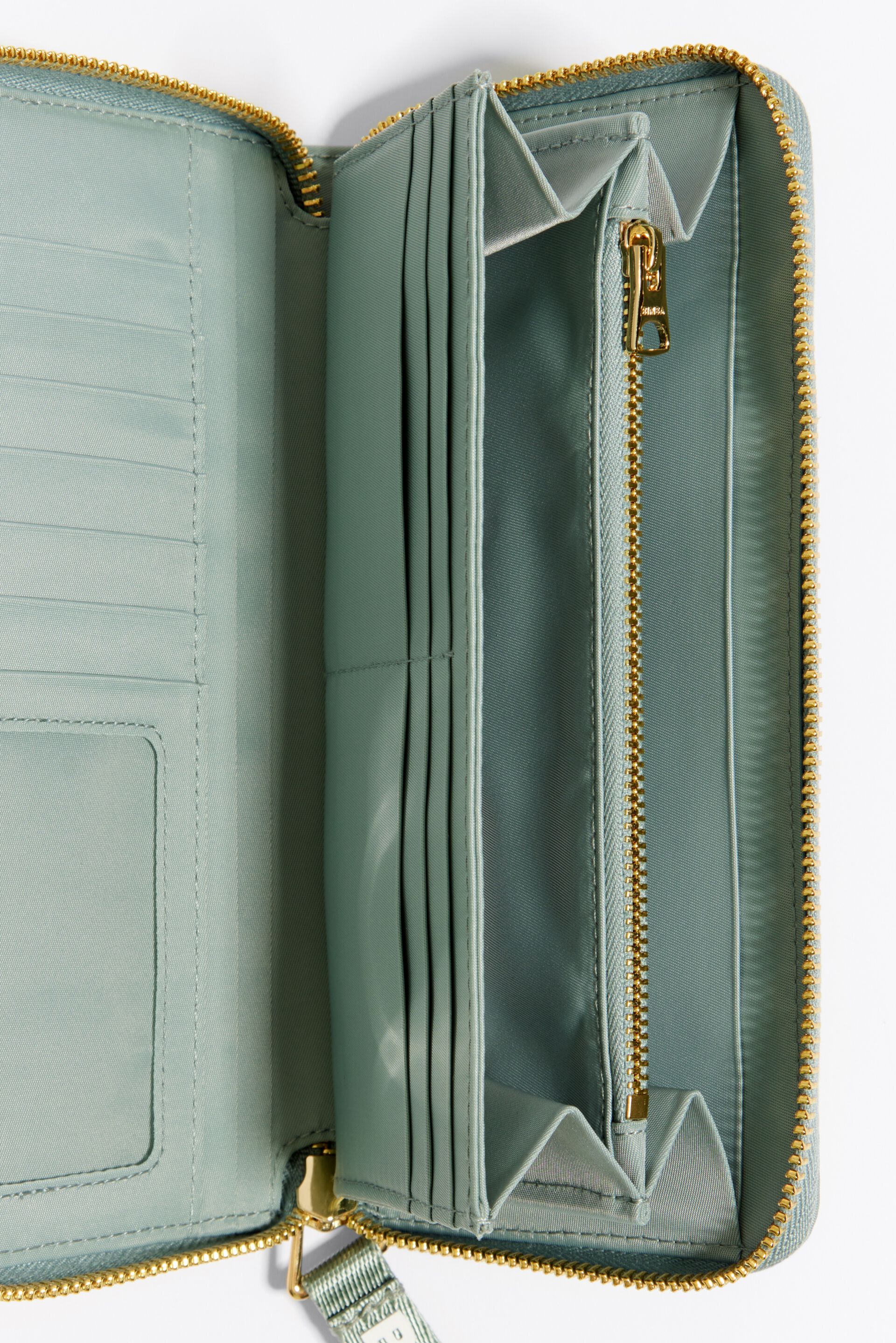 Bimba Y Lola Aquamarine Nylon Double Purse