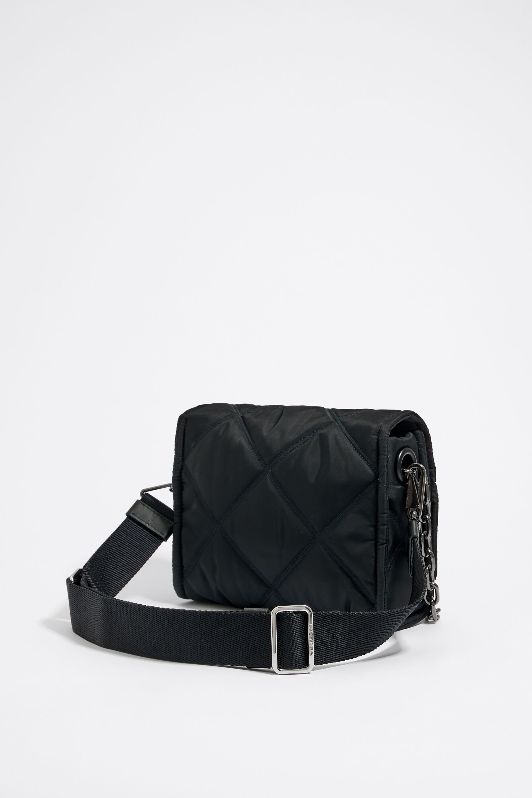 Medium black flap bag
