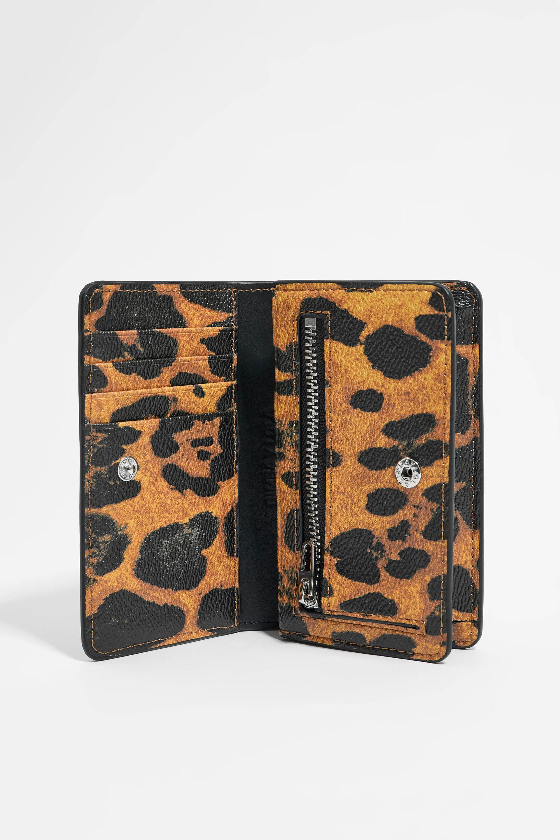 Bimba Y Lola Leopard Flap Purse