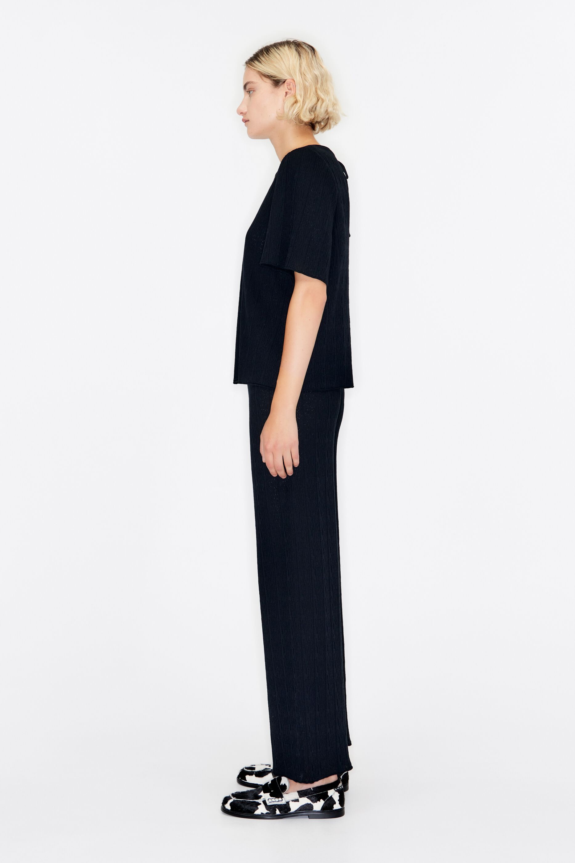 Womens ME+EM black Ponte Jersey Cropped Trousers | Harrods # {CountryCode}