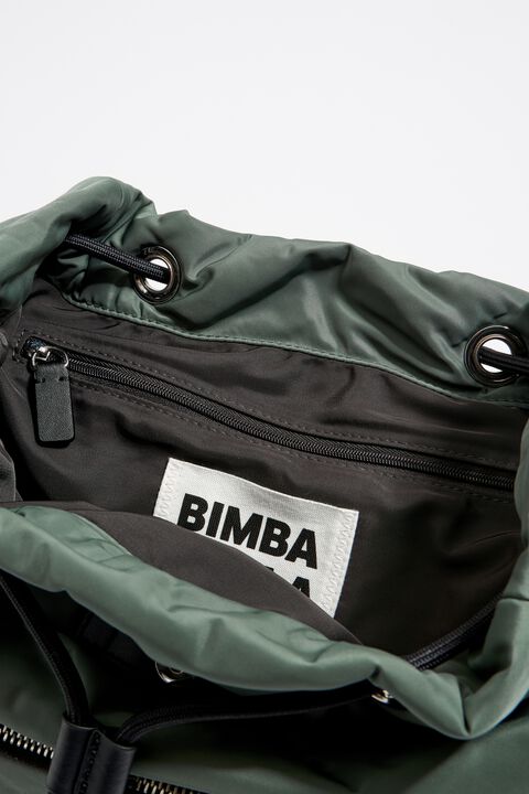 Cloth backpack Bimba y Lola Green in Cloth - 34893232