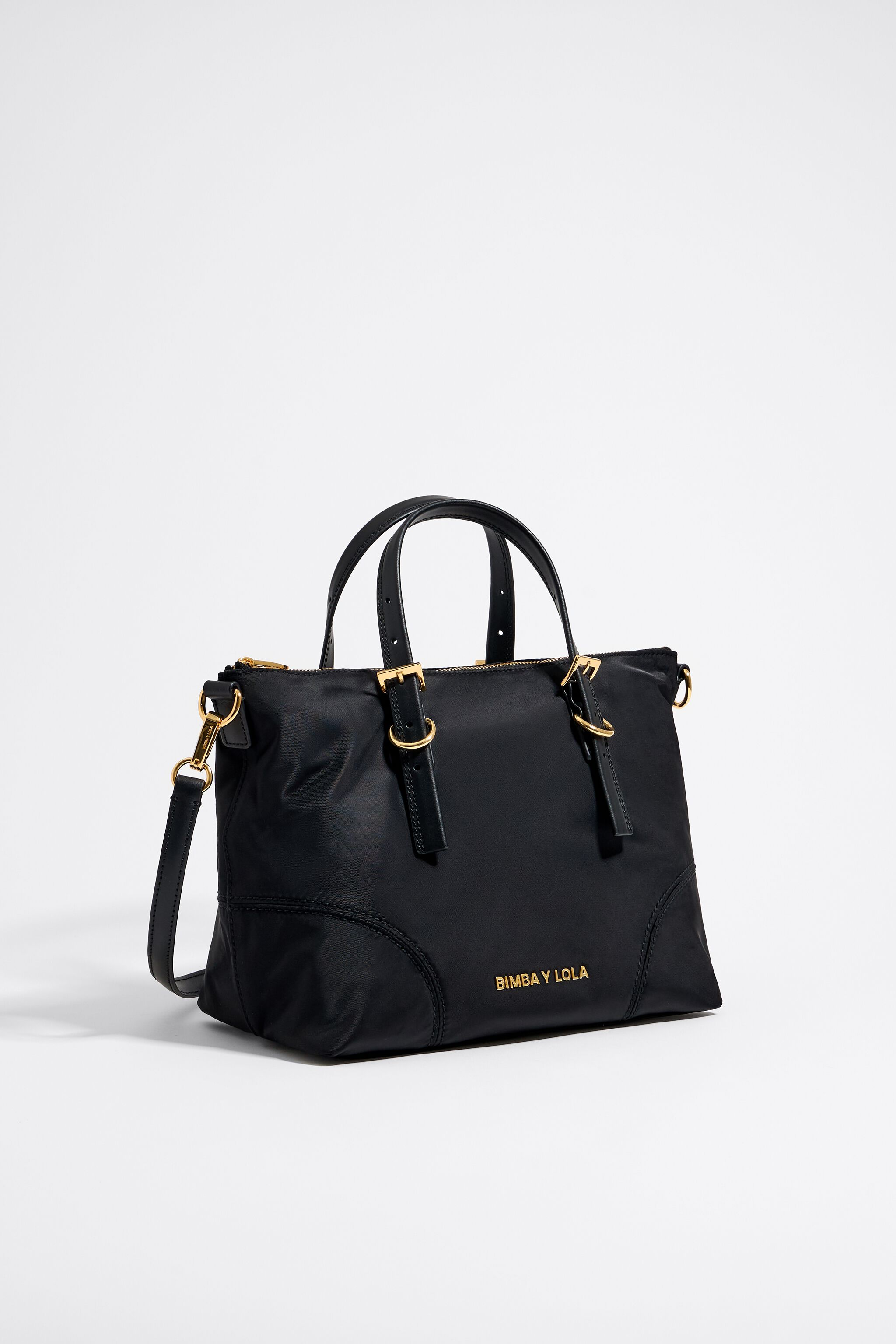 Medium black shopper bag
