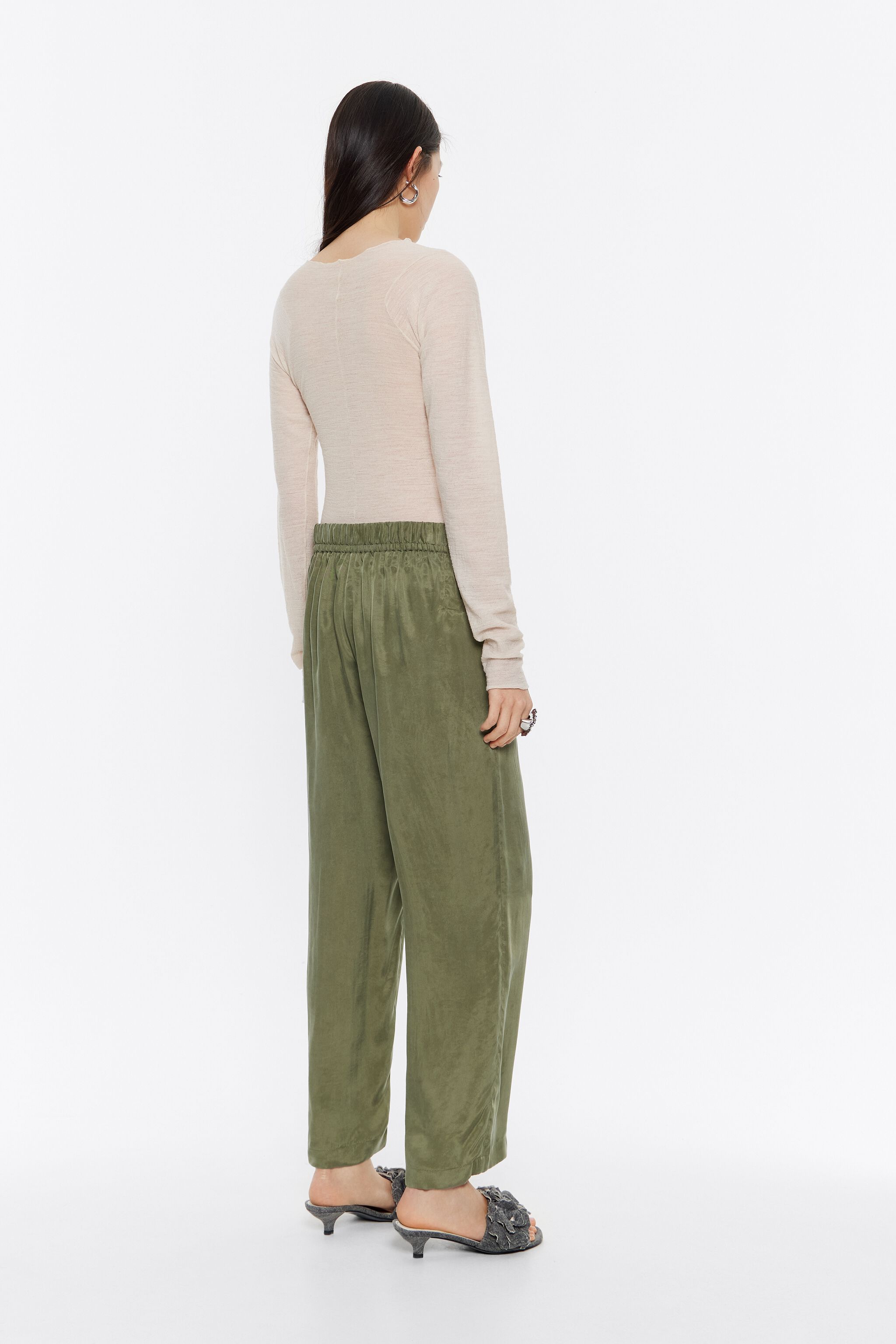 Buy INSIGNIALadies Womens Casual Linen Trousers Cool Elastic Back Bottoms  with Pockets Online at desertcartINDIA