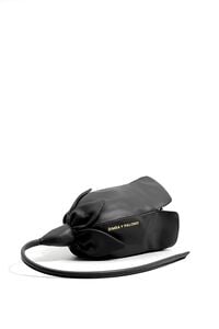 Black leather Rose bag