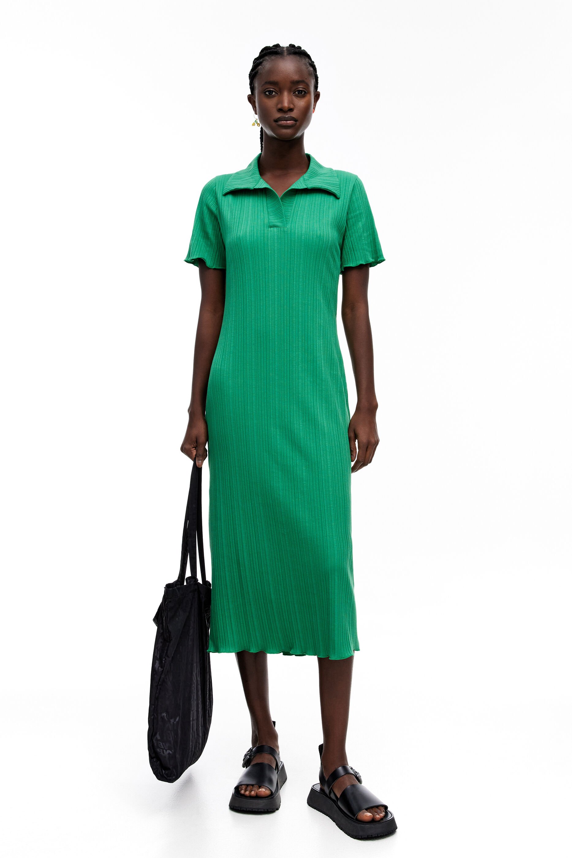 short sleeve polo dress