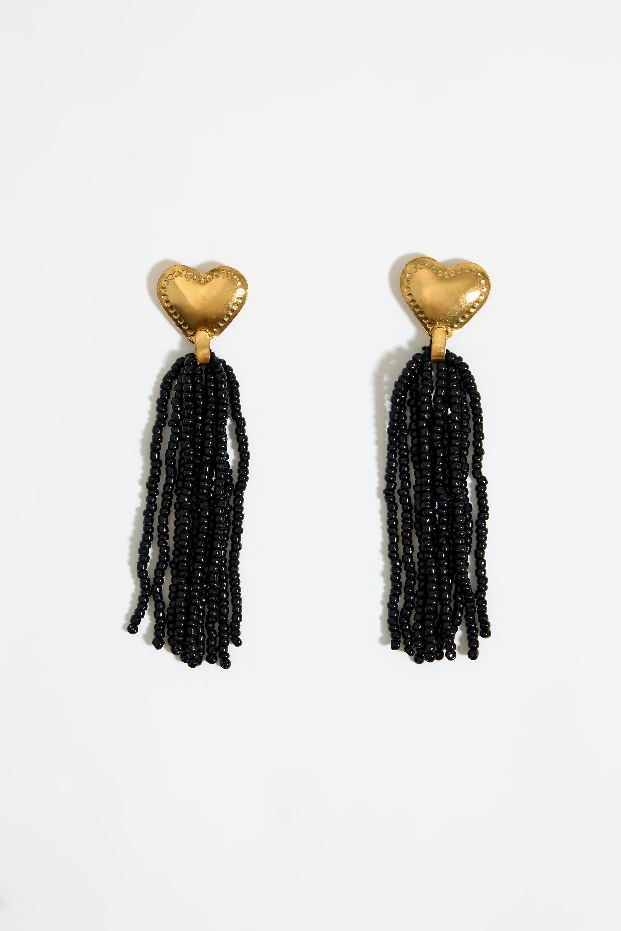 Heishi Beaded Earrings in Black and Gold – WildDaisybyTracy