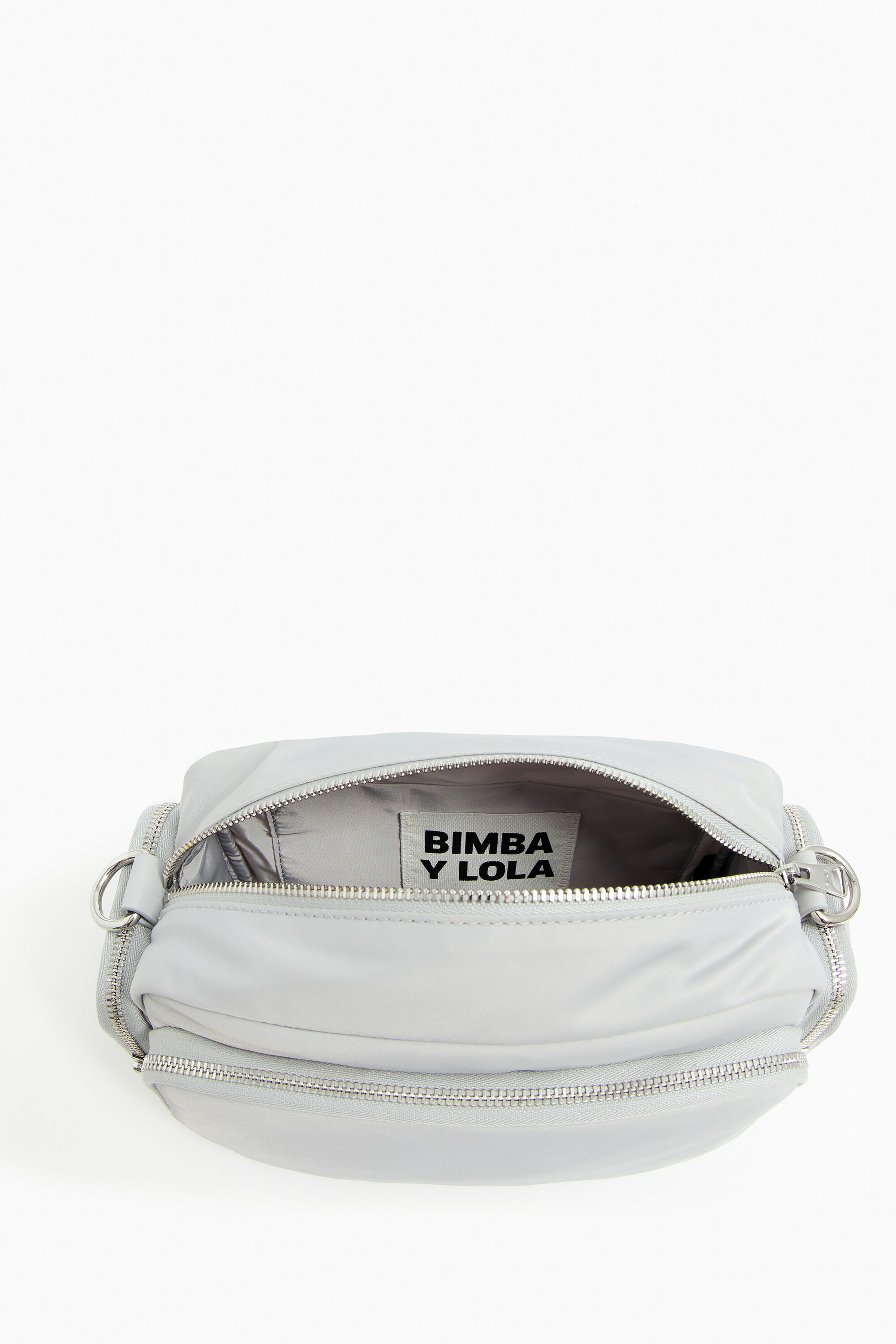 Bimba Y Lola Nylon Padded Extra Small Crossbody Bag Grey – Balilene