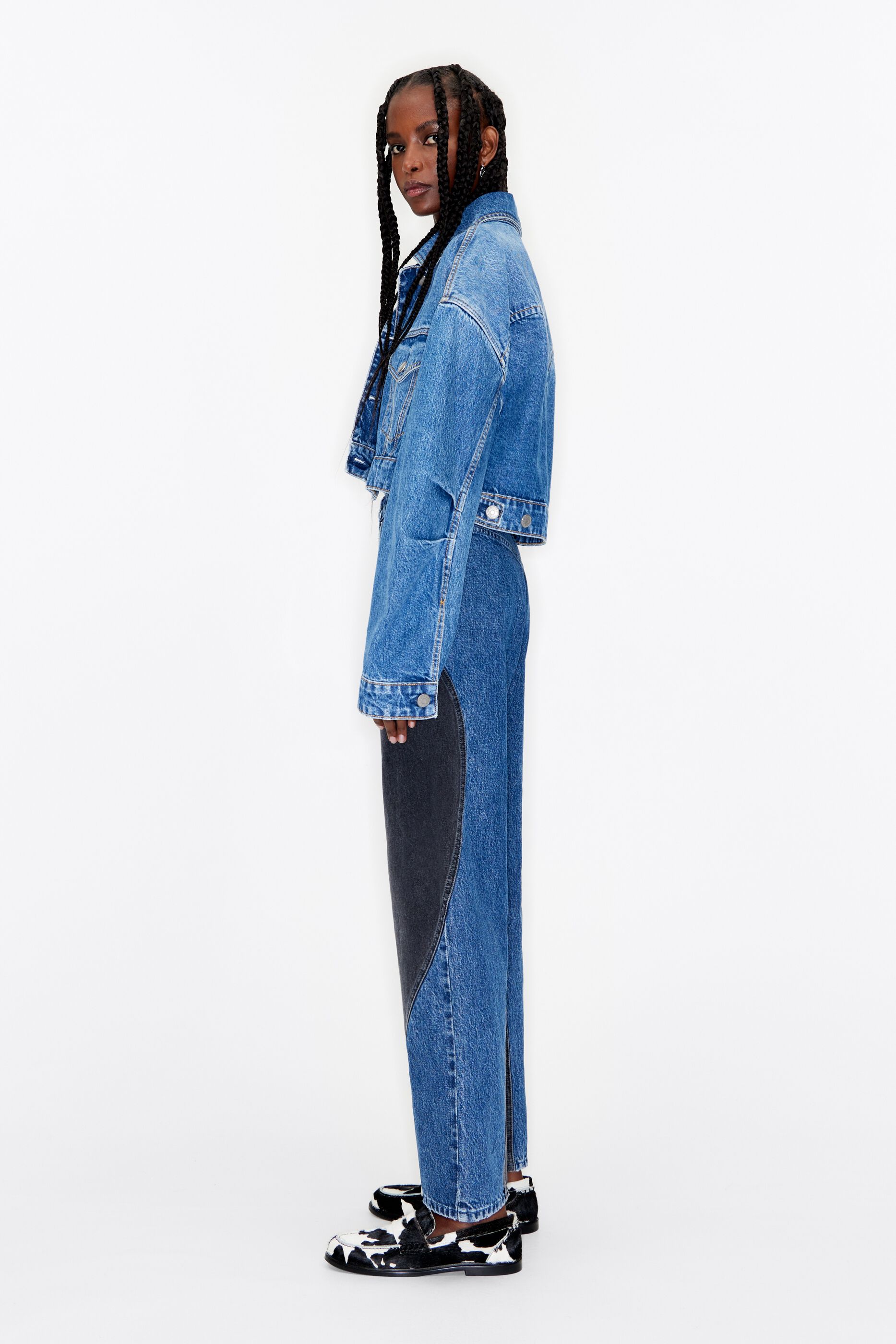 Relaxed Denim Jacket In Vintage | Bardot