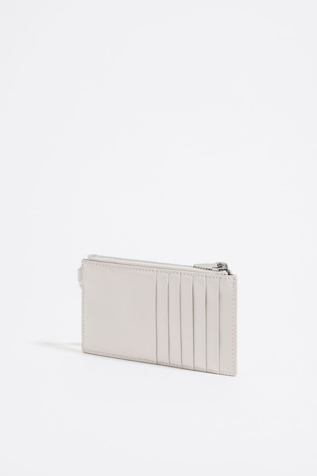 Shop bimba & lola Off-white leather rectangular coin purse