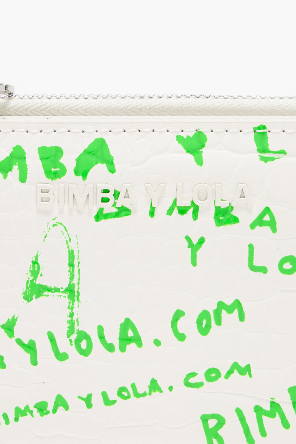 Bimba Y Lola Rectangular Crocodile Print Purse